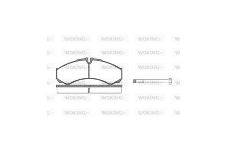 Колодки гальмівні диск. перед. (Remsa) Iveco Daily II III IV V VI Brembo ver. WOKING P7513.00