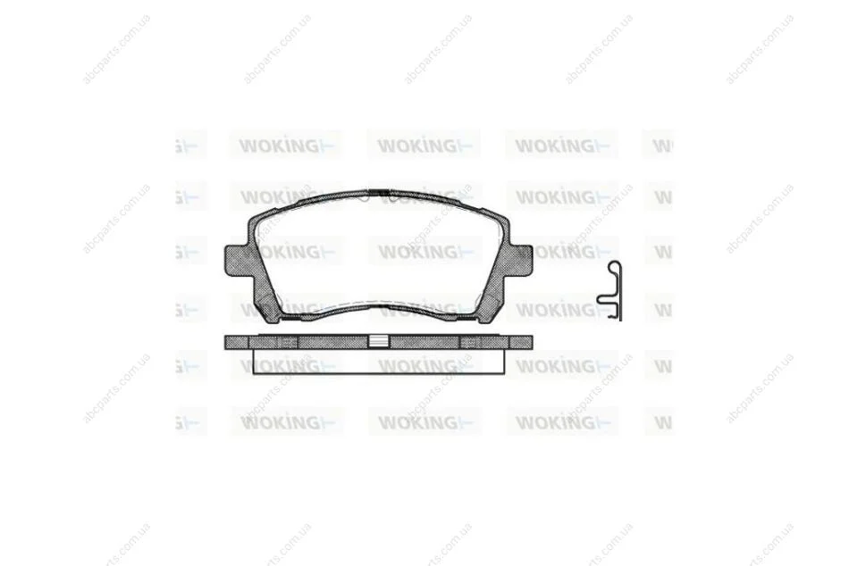 Колодки тормозные диск. перед. (пр-во Remsa) Subaru Outback (bl, bp) 2.5 03-10 WOKING P7553.02 (фото 1)