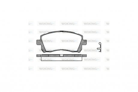 Колодки тормозные диск. перед. (Remsa) Subaru Outback (bl, bp) 2.5 03-10 WOKING P7553.02