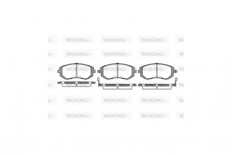 Колодки тормозные передние (Remsa) Subaru Forester 02> 08> / Impreza 00> 08> / Legasy, Outback 03> 08> WOKING P8513.02