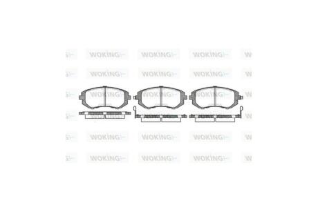 Колодки гальмівні диск. перед. (Remsa) Subaru Forester 02> 08> / Impreza 00> 08> / Legasy, Outback 03> 08> WOKING P8513.02
