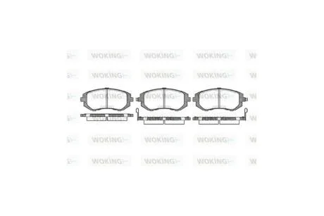 Колодки тормозные диск. перед. (пр-во Remsa) Subaru Forester 02> 08> / Impreza 00> 08> / Legasy, Outback 03> 08> WOKING P8513.02