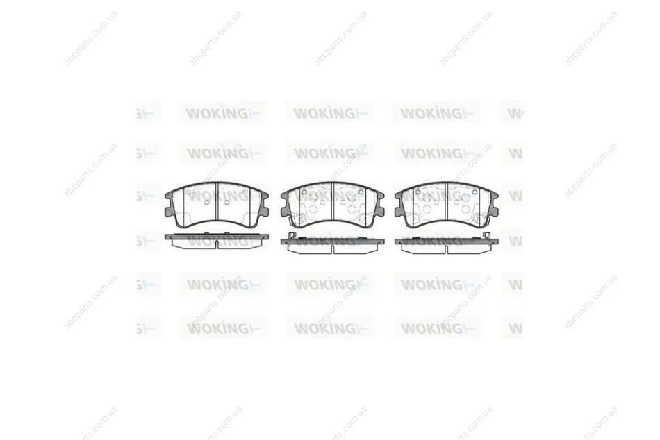 Колодки тормозные диск. перед. (пр-во Remsa) Mazda 6 I WOKING P8703.02 (фото 1)