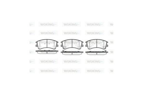 Колодки тормозные диск. перед. (Remsa) Mazda 6 I WOKING P8703.02