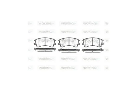 Колодки гальмівні диск. перед. (вир-во Remsa) Mazda 6 I WOKING P8703.02