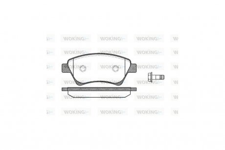 Колодки тормозные диск. перед. (Remsa) Renault Grand scenic ii 1.5 04-,Renault Grand scenic ii 1.6 04- WOKING P8763.00