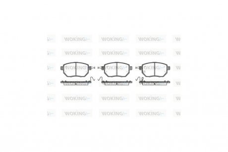 Колодки тормозные дисковые передние WOKING P8853.02