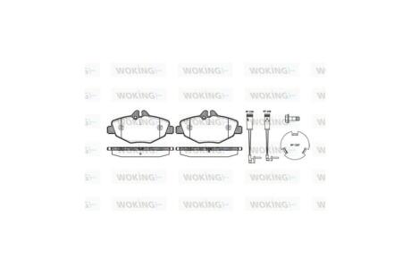 Колодки тормозные диск. перед. (Remsa) MB E211 Bosch ver. WOKING P8903.02