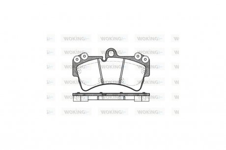 Колодки тормозные диск. перед. (Remsa) Audi Q7 3.0 06-15,Audi Q7 3.6 06-15,Audi Q7 4.2 06-15 WOKING P8953.00