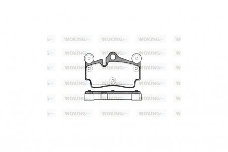 Колодки тормозные диск. задн. (Remsa) Audi Q7 3.0 06-15,Audi Q7 3.6 06-15,Audi Q7 4.2 06-15 WOKING P8963.00