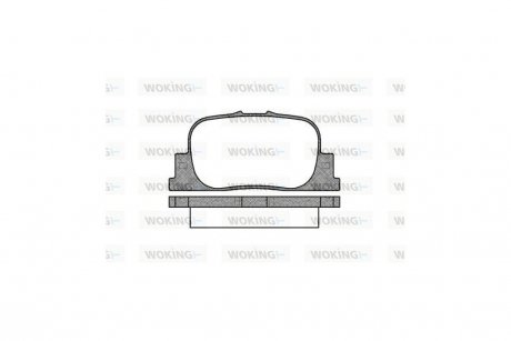 Колодки тормозные диск. задн. (Remsa) Geely Vision 1.5 05-,Lifan Solano 1.5 08- WOKING P9013.00