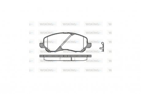 Колодки тормозные диск. перед. (Remsa) Mitsubishi ASX 10> / Lancer X 08> / Grandis 04> WOKING P9043.02