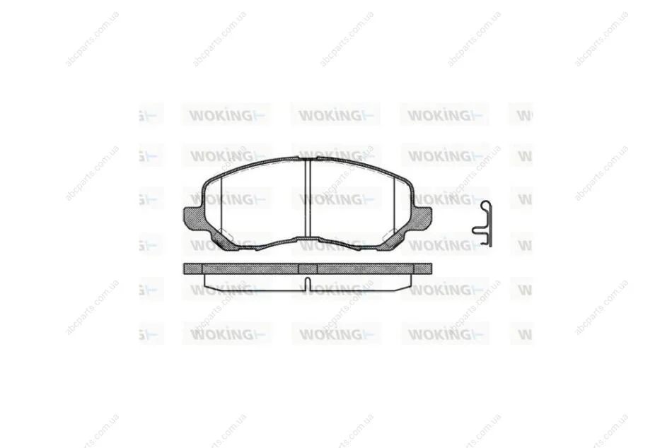 Колодки гальмівні диск. перед. (вир-во Remsa) Citroen C4 aircross 2.0 10-,Dodge Caliber 2.0 06- WOKING P9043.12 (фото 1)