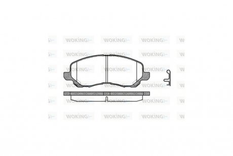 Колодки тормозные диск. перед. (Remsa) Citroen C4 aircross 2.0 10-,Dodge Caliber 2.0 06- WOKING P9043.12