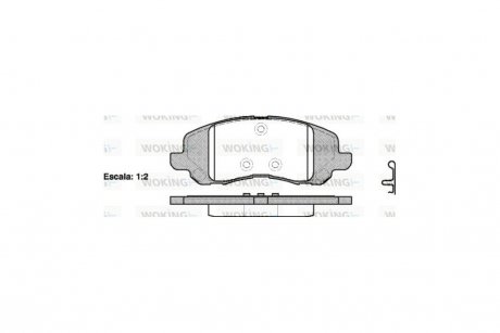 Колодки тормозные дисковые Mitsubishi ASX 10> / Dodge Caliber Avenger / перед WOKING P9043.20