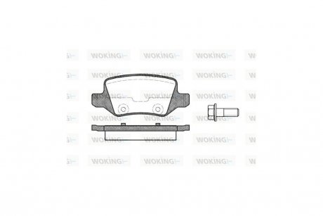 Колодки тормозные диск. задн. (Remsa) MB A-class (W169) (04-12) WOKING P9183.00