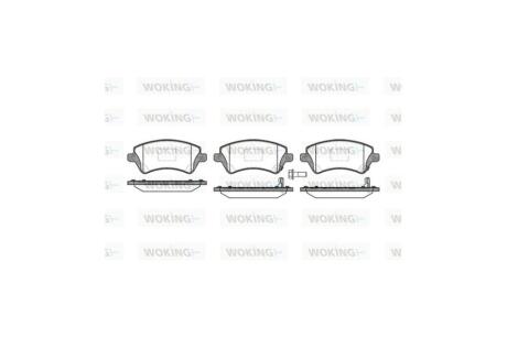 Колодки тормозные диск. перед. (Remsa) Toyota Corolla 01>07 (P9223.12) WOKING 'P9223.12