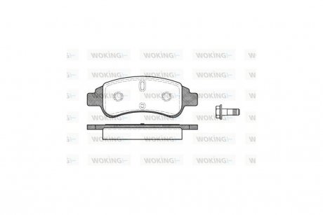 Колодки тормозные диск. перед. (Remsa) Citroen C4 1.4 04-11,Citroen C4 1.6 04-11 WOKING P9403.30