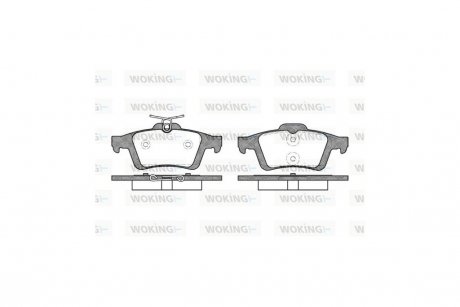 Колодки тормозные дисковые Ford Focus II C-max I II / Kuga II / Mazda 3 I II Mazda 5 I II / задн WOKING P9423.30