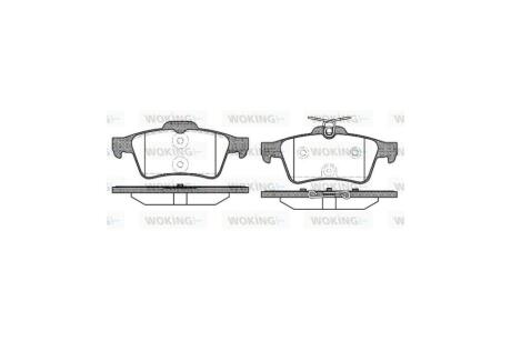 Колодки гальмівні диск. задн. (Remsa) Ford Focus III C-max II / PSA 508 / Renault Latitude WOKING P9423.40