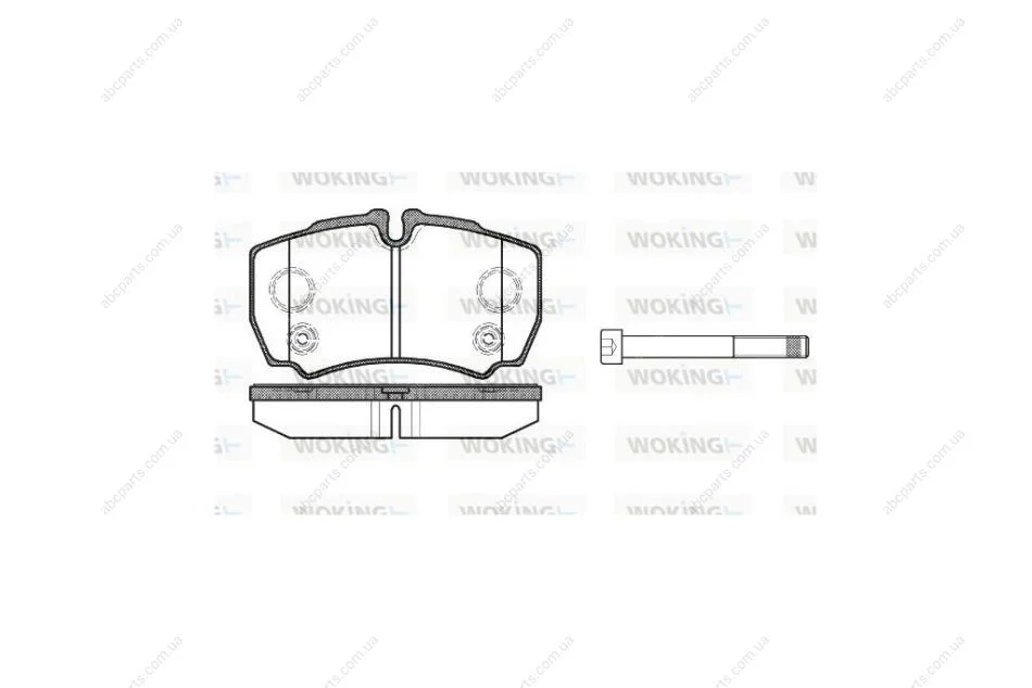 Колодки гальмівні диск. задн. (вир-во Remsa) Ford Tranzit 06>13 WOKING P9493.10 (фото 1)