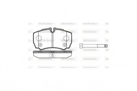 Колодки тормозные диск. задн. (Remsa) Ford Tranzit 06>13 WOKING P9493.10