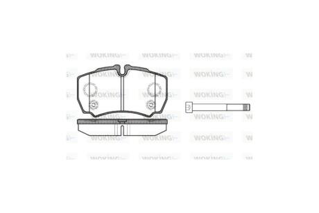 Колодки гальмівні диск. задн. (Remsa) Ford Tranzit 06>13 WOKING P9493.10