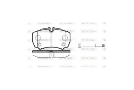 Колодки гальмівні диск. задн. (вир-во Remsa) Ford Tranzit 06>13 WOKING P9493.10