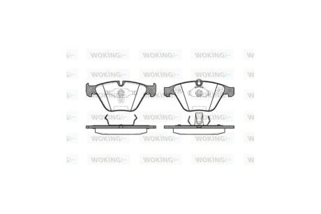 Колодки гальмівні диск. перед. (Remsa) BMW 5e60 7e65 3e90 WOKING P9573.00