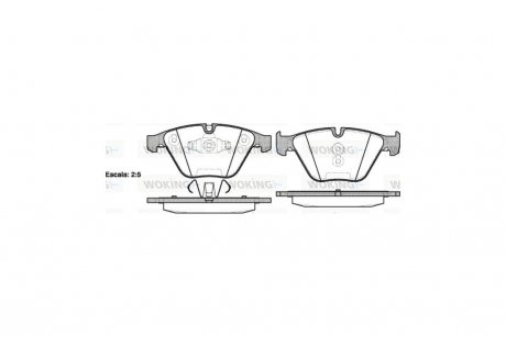 Колодки тормозные диск. перед. (Remsa) BMW 3e90 X1e84 ATE ver. WOKING P9573.10