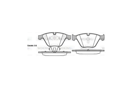 Колодки гальмівні диск. перед. (Remsa) BMW 3e90 X1e84 ATE ver. WOKING P9573.10