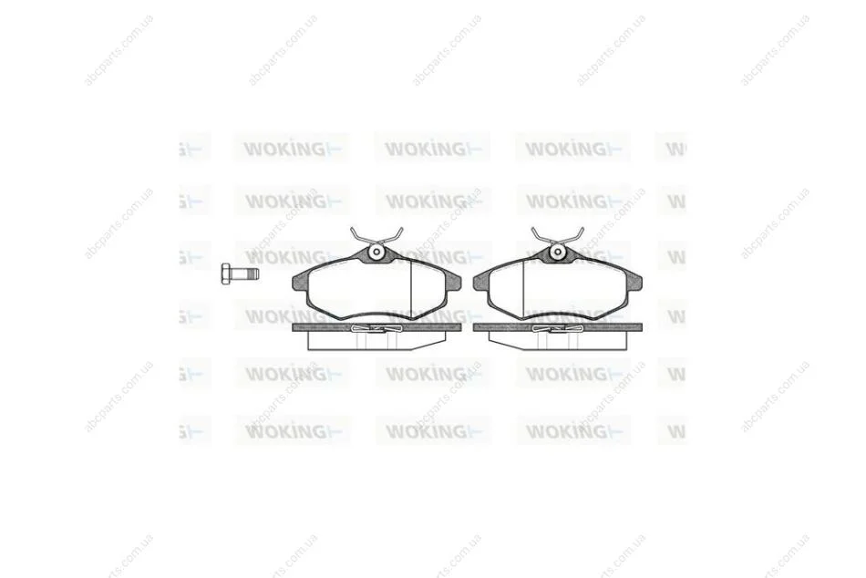 Колодки тормозные диск. перед. (пр-во Remsa) PSA C3 I 03>08 перед WOKING P9813.00 (фото 1)