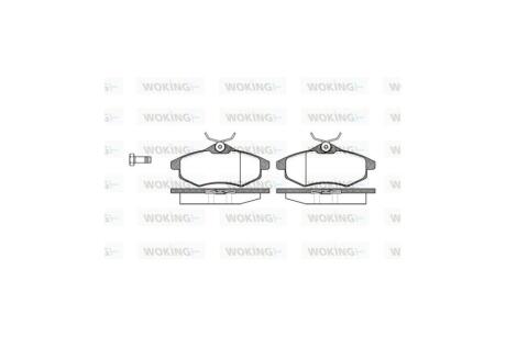 Колодки гальмівні диск. перед. (Remsa) PSA C3 I 03>08 перед WOKING P9813.00