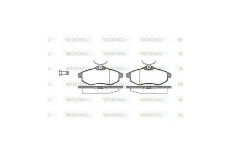 Колодки тормозные диск. перед. (пр-во Remsa) PSA C3 I 03>08 перед WOKING P9813.00