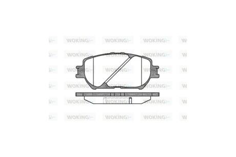 Колодки гальмівні диск. перед. (Remsa) Toyota Camry 2.0 01-06,Toyota Camry 2.4 01-06 WOKING P9843.00