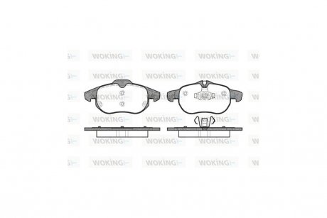 Колодки гальмівні передні (Remsa) Opel Vectra C WOKING P9883.00