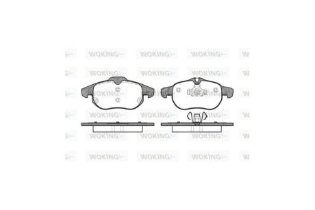 Колодки гальмівні диск. перед. (Remsa) opel Vectra C WOKING P9883.00