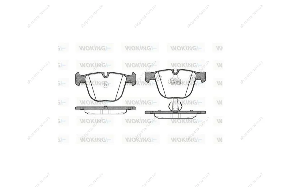 Колодки гальмівні диск. задн. (вир-во Remsa) BMW 5e60, 6e63, 7e65, 7f01, X5e70, X5f15 WOKING P9923.00 (фото 1)