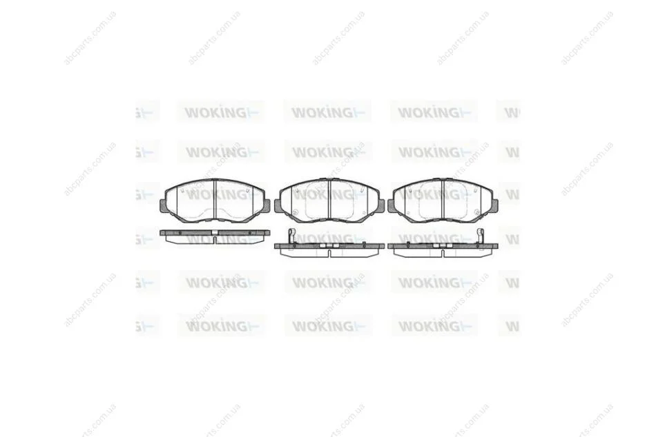 Колодки гальмівні диск. перед. (вир-во Remsa) Honda CR-V 01>07, 07> WOKING P9993.00 (фото 1)