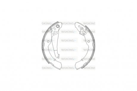 Колодки тормозные бараб. задн. (Remsa) Skoda Octavia I (99>), Octavia II (04>), Rapid (12>) WOKING Z4082.00