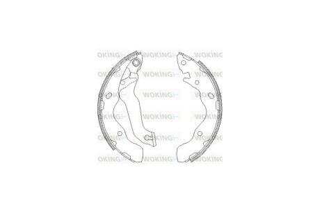 Колодки тормозные бараб. задн. (Remsa) Hyundai Matrix 01>10 WOKING Z4141.00