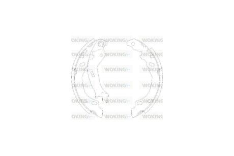 Колодки гальмівні бараб. задн. (Remsa) Fiat 500 07> Panda 03> / Bosch ver. WOKING Z4158.00