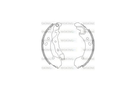 Колодки тормозные бараб. задн. (Remsa) Nissan Micra III Note / Clio III (Z4168.00) WOKING 'Z4168.00