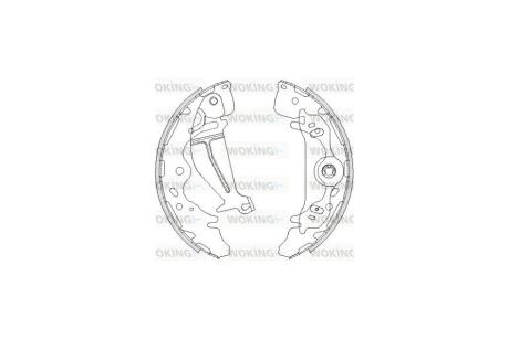 Колодки тормозные бараб. задн. (Remsa) Hyundai H-1 08> WOKING Z4219.00
