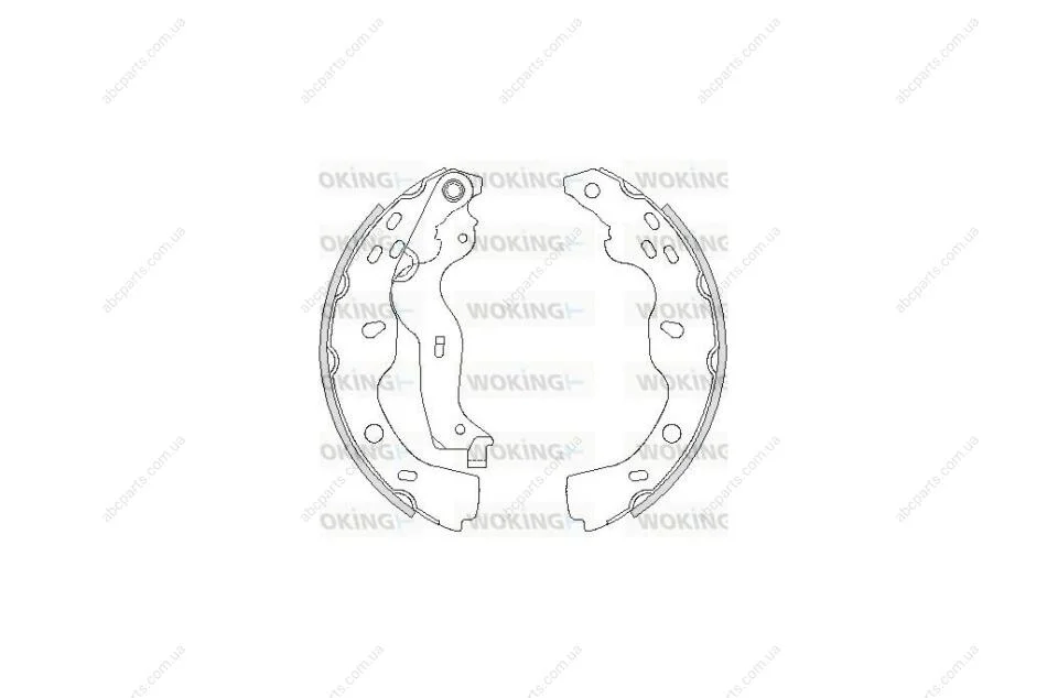 Колодки тормозные бараб. задн. (пр-во Remsa) Suzuki SX4 06-14,Fiat Sedici 06-14 WOKING Z4227.00 (фото 1)