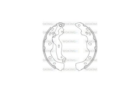 Колодки гальмівні бараб. задн. (Remsa) Suzuki SX4 06-14,Fiat Sedici 06-14 WOKING Z4227.00