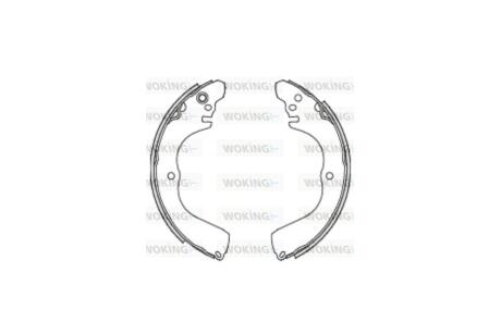 Колодки тормозные бараб. задн. (Remsa) Mitsubishi Grandis 04> Outlander I (Z4233.00) WOKING 'Z4233.00