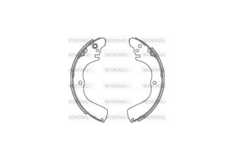 Колодки тормозные бараб. задн. (пр-во Remsa) Mitsubishi Grandis 04> Outlander I (Z4233.00) WOKING 'Z4233.00