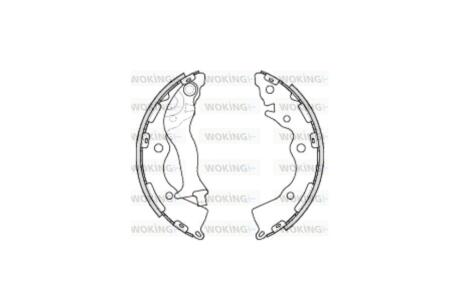 Колодки тормозные бараб. задн. (Remsa) Hyundai Accent III Rio III 06> WOKING Z4234.00