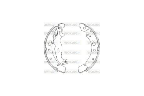 Колодки гальмівні бараб. задн. (Remsa) Ford Fiesta 09> WOKING Z4242.00